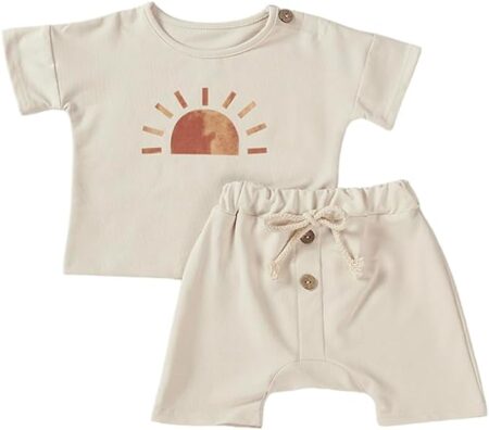 Organic Cotton T-shirt and Shorts Baby Set