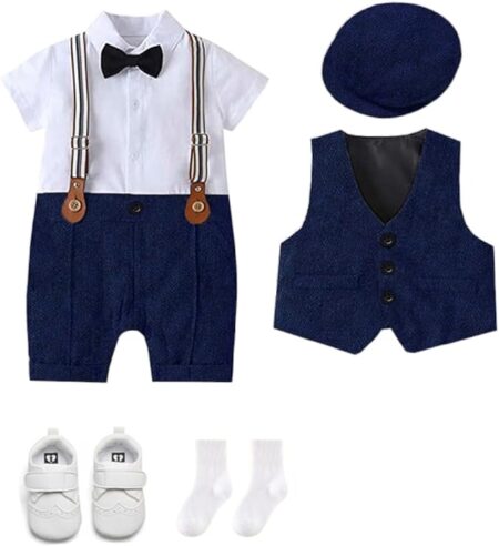 Formal Gentleman Baby Boy 6piece Outfit Set