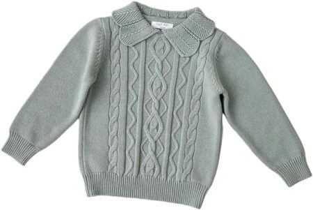 Kids Stylish Knit Sweater O-Neck Design