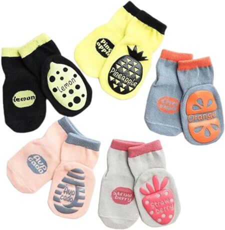 Cute Non-Slip Fruit Print Baby Socks